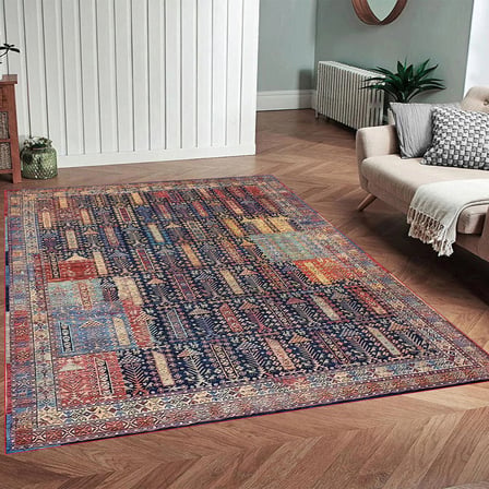 Rovigo Home Dijital Baskı Yıkanabilir Kaymaz Taban Salon Halısı Ve Yolluk RV116-FNL422