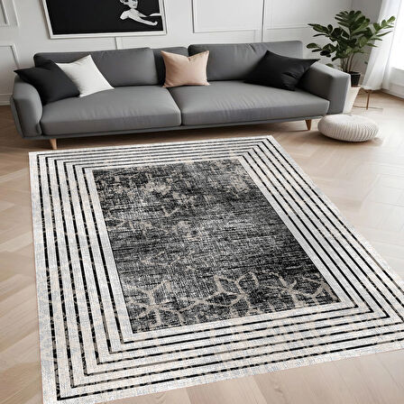 Rovigo Home Dijital Baskı Yıkanabilir Kaymaz Taban Salon Halısı Ve Yolluk RV118-FNL424