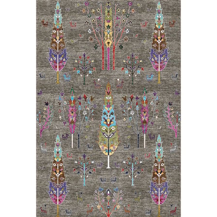 Rovigo Home Dijital Baskı Yıkanabilir Kaymaz Taban Salon Halısı Ve Yolluk RV128-FNL434