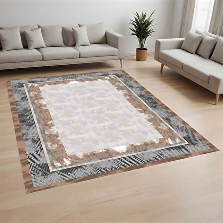 Rovigo Home Dijital Baskı Yıkanabilir Kaymaz Taban Salon Halısı Ve Yolluk RV136-FNL441