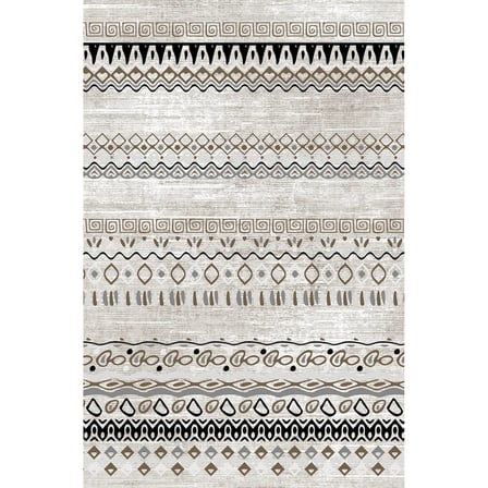 Rovigo Home Dijital Baskı Yıkanabilir Kaymaz Taban Salon Halısı Ve Yolluk RV139-FNL444