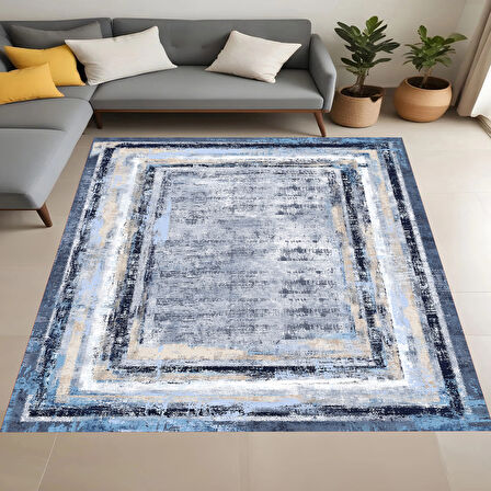 Rovigo Home Dijital Baskı Yıkanabilir Kaymaz Taban Salon Halısı Ve Yolluk RV149-FNL454