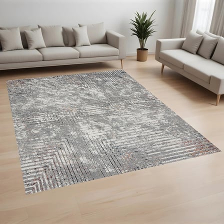 Rovigo Home Dijital Baskı Yıkanabilir Kaymaz Taban Salon Halısı Ve Yolluk RV156-FNL462