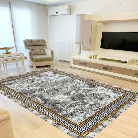 Rovigo Home Dijital Baskı Yıkanabilir Kaymaz Taban Salon Halısı Ve Yolluk RV158-FNL464