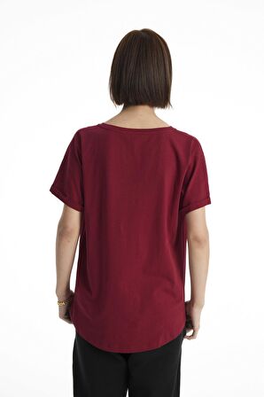 Bordo Unisex Oversize T-Shirt