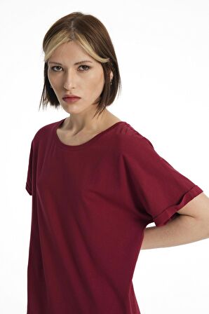 Bordo Unisex Oversize T-Shirt