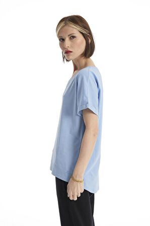 Mavi Unisex Oversize T-Shirt