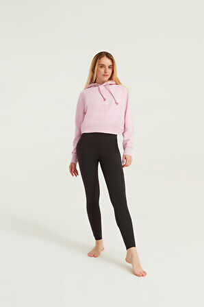 Pembe Crop Serisi Sweatshirt