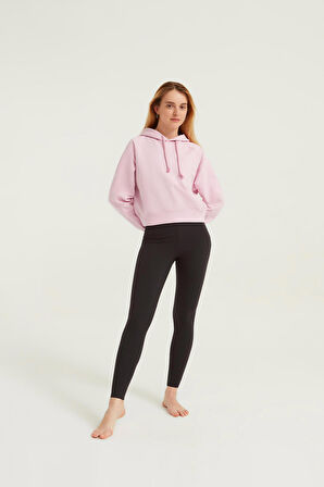 Pembe Crop Serisi Sweatshirt