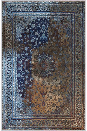 Dijital Baskı Yıkanabilir Kaymaz Taban Salon Halısı Ve Yolluk RVG0272