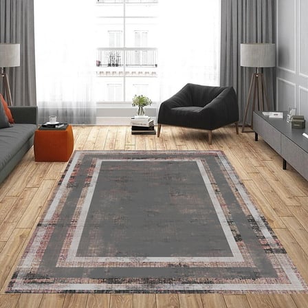 Rovigo Home Dijital Baskı Yıkanabilir Kaymaz Taban Salon Halısı Ve Yolluk RVG0810-FNL19