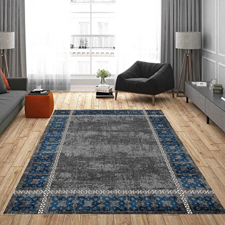 Rovigo Home Dijital Baskı Yıkanabilir Kaymaz Taban Salon Halısı Ve Yolluk RVG0821-FNL31