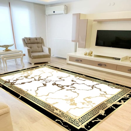 Rovigo Home Dijital Baskı Yıkanabilir Kaymaz Taban Salon Halısı Ve Yolluk RVG0841-FNL51