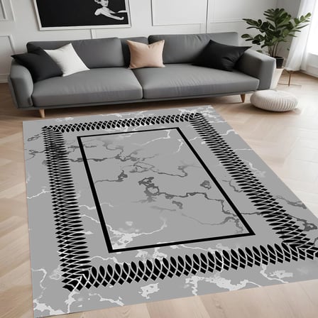 Rovigo Home Dijital Baskı Yıkanabilir Kaymaz Taban Salon Halısı Ve Yolluk RVG0845-FNL55