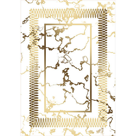 Rovigo Home Dijital Baskı Yıkanabilir Kaymaz Taban Salon Halısı Ve Yolluk RVG0848-FNL58