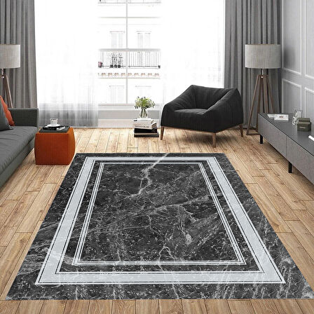 Rovigo Home Dijital Baskı Yıkanabilir Kaymaz Taban Salon Halısı Ve Yolluk RVG0857-FNL67