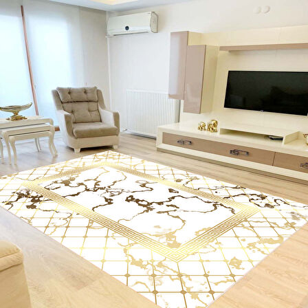 Rovigo Home Dijital Baskı Yıkanabilir Kaymaz Taban Salon Halısı Ve Yolluk RVG0861-FNL71