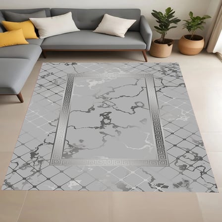 Rovigo Home Dijital Baskı Yıkanabilir Kaymaz Taban Salon Halısı Ve Yolluk RVG0865-FNL75