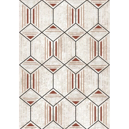 Rovigo Home Dijital Baskı Yıkanabilir Kaymaz Taban Salon Halısı Ve Yolluk RVG0874-FNL84
