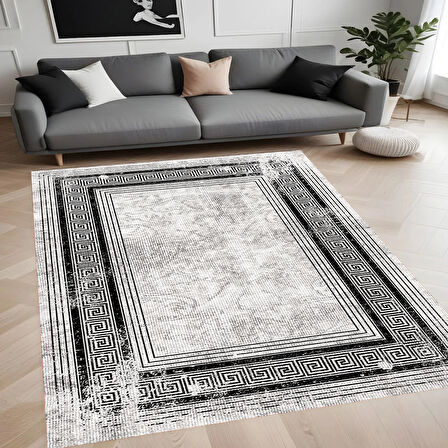 Rovigo Home Dijital Baskı Yıkanabilir Kaymaz Taban Salon Halısı Ve Yolluk RVG0894-FNL111