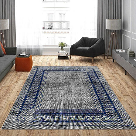 Rovigo Home Dijital Baskı Yıkanabilir Kaymaz Taban Salon Halısı Ve Yolluk RVG0897-FNL113