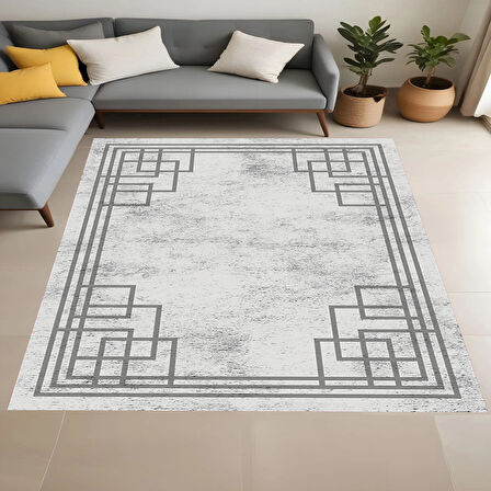 Rovigo Home Dijital Baskı Yıkanabilir Kaymaz Taban Salon Halısı Ve Yolluk RVG0945-FNL180