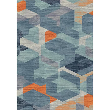 Rovigo Home Dijital Baskı Yıkanabilir Kaymaz Taban Salon Halısı Ve Yolluk RVG0954-FNL203