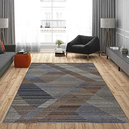 Rovigo Home Dijital Baskı Yıkanabilir Kaymaz Taban Salon Halısı Ve Yolluk RVG0955-FNL204