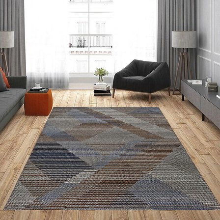 Rovigo Home Dijital Baskı Yıkanabilir Kaymaz Taban Salon Halısı Ve Yolluk RVG0955-FNL204