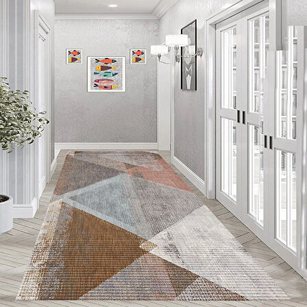 Rovigo Home Dijital Baskı Yıkanabilir Kaymaz Taban Salon Halısı Ve Yolluk RVG0956-FNL205