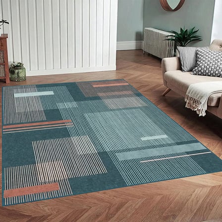 Rovigo Home Dijital Baskı Yıkanabilir Kaymaz Taban Salon Halısı Ve Yolluk RVG0958-FNL207