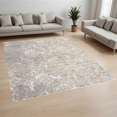 Rovigo Home Dijital Baskı Yıkanabilir Kaymaz Taban Salon Halısı Ve Yolluk RVG0997-FNL248