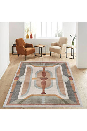 Dijital Baskı Yıkanabilir Kaymaz Taban Salon Halısı Ve Yolluk RVG1147
