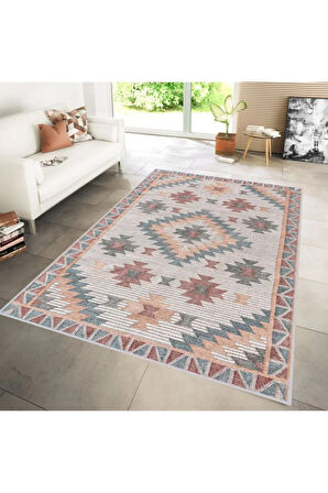 Dijital Baskı Yıkanabilir Kaymaz Taban Salon Halısı Ve Yolluk RVG1231