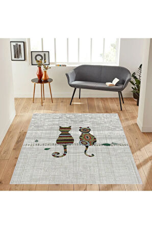 Dijital Baskı Yıkanabilir Kaymaz Taban Salon Halısı Ve Yolluk RVG1855-SM286