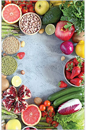 Dijital Baskı Yıkanabilir Kaymaz Taban Mutfak Halısı RVG2096-SD138