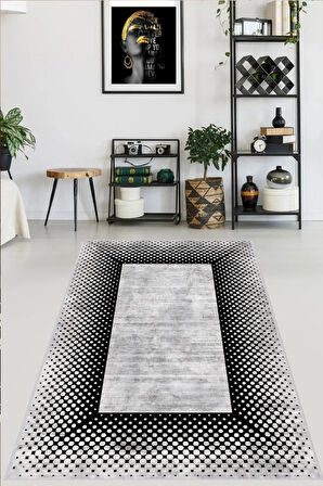 Dijital Baskı Yıkanabilir Kaymaz Taban Salon Halısı Ve Yolluk RVGHM0017