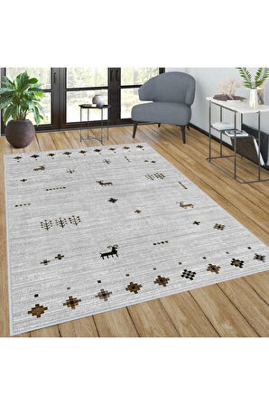 Dijital Baskı Yıkanabilir Kaymaz Taban Salon Halısı Ve Yolluk RVG0037-SD1056