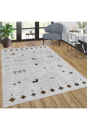 Dijital Baskı Yıkanabilir Kaymaz Taban Salon Halısı Ve Yolluk RVG0037-SD1056