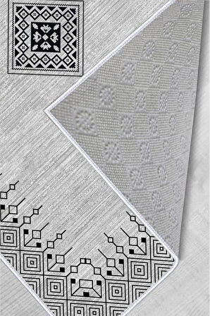 Dijital Baskı Yıkanabilir Kaymaz Taban Salon Halısı Ve Yolluk RVG0046-SD1106