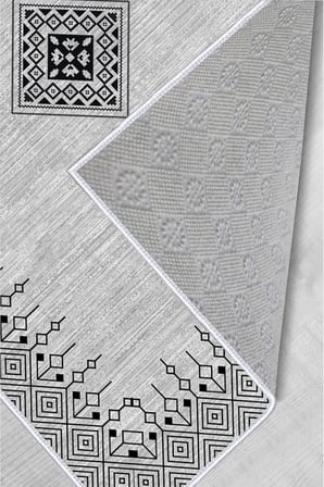 Dijital Baskı Yıkanabilir Kaymaz Taban Salon Halısı Ve Yolluk RVG0046-SD1106