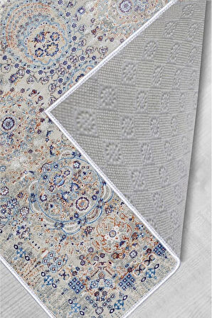 Dijital Baskı Yıkanabilir Kaymaz Taban Salon Halısı Ve Yolluk RVG0049-SD1124