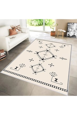Dijital Baskı Yıkanabilir Kaymaz Taban Salon Halısı Ve Yolluk RVG0172-SD720