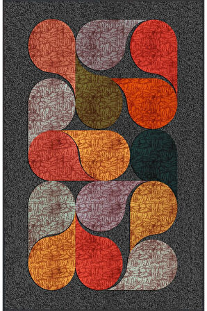 Dijital Baskı Yıkanabilir Kaymaz Taban Salon Halısı Ve Yolluk RVG0190-SD915