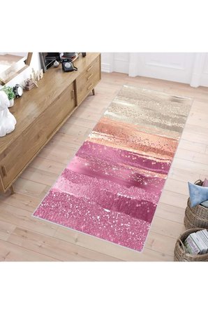 Dijital Baskı Yıkanabilir Kaymaz Taban Salon Halısı Ve Yolluk RVG0241