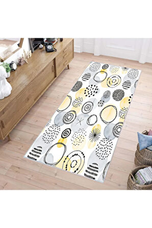 Dijital Baskı Yıkanabilir Kaymaz Taban Salon Halısı Ve Yolluk RVG0245