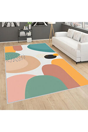 Dijital Baskı Yıkanabilir Kaymaz Taban Salon Halısı Ve Yolluk RVG0246