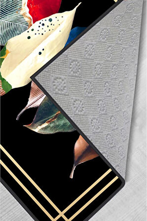 Dijital Baskı Yıkanabilir Kaymaz Taban Salon Halısı Ve Yolluk RVG0249