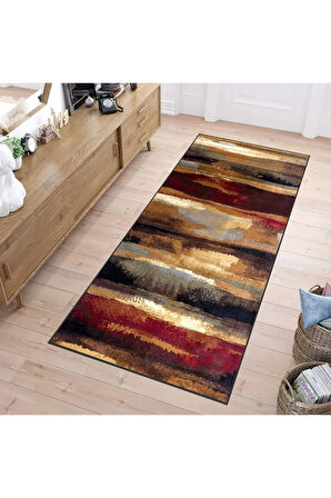 Dijital Baskı Yıkanabilir Kaymaz Taban Salon Halısı Ve Yolluk RVG0258