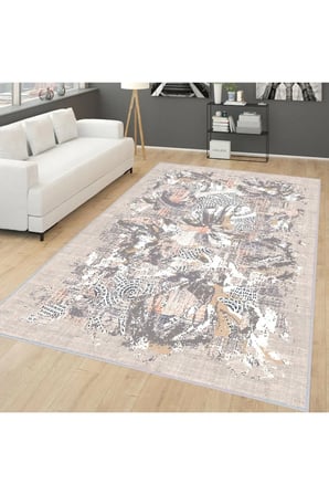 Dijital Baskı Yıkanabilir Kaymaz Taban Salon Halısı Ve Yolluk RVG0259